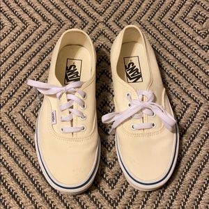 Cream Classic Vans Women’s Size 7